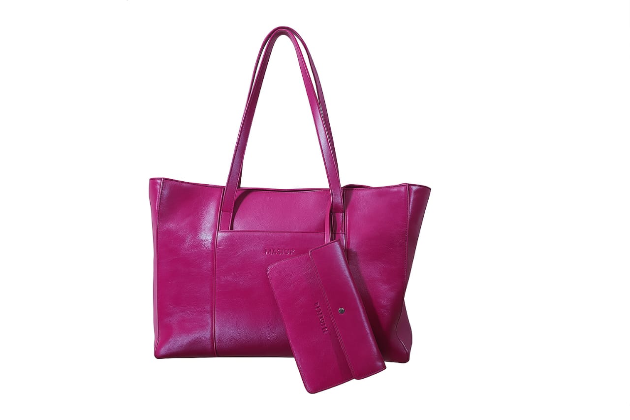 Genuine Leather Ladies Tote Bag