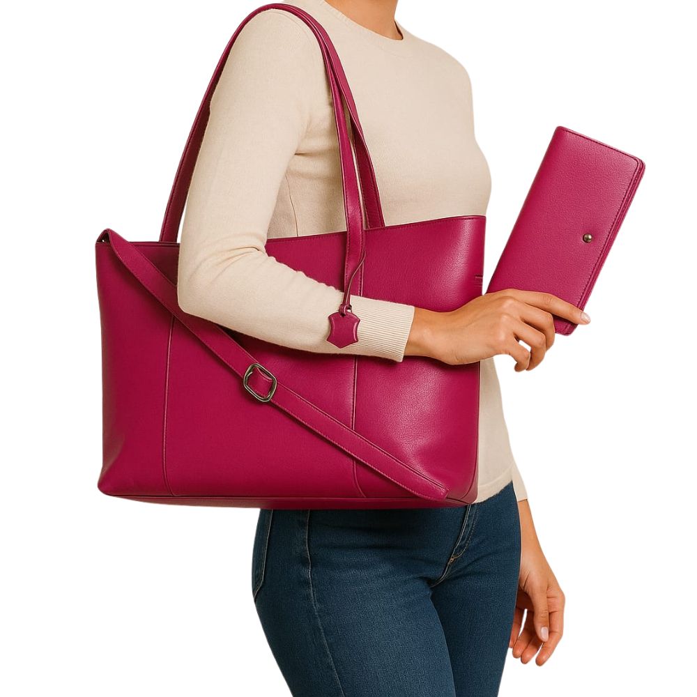 Genuine Leather Ladies Tote Bag