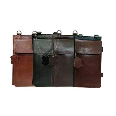 Messenger bag with wallet organizer made from genuine leather – handcrafted by Shabab Leather Bangladesh