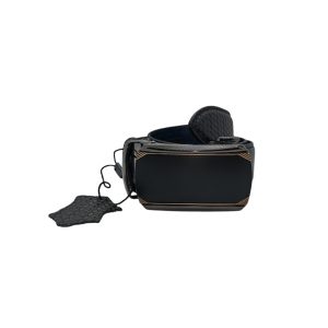 Premium black genuine leather belt for men with sleek metal buckle, handmade in Bangladesh