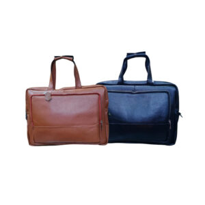 Genuine leather office bag and laptop briefcase in brown and black color – Made in Bangladesh | Shabab Leather